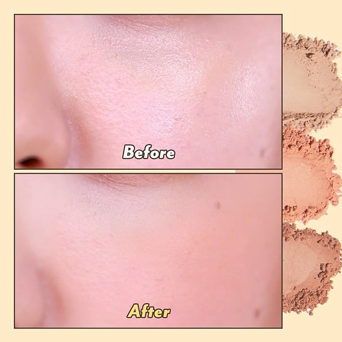 I'm Meme Compact - Oil Cut Pact 0.34 Oz + Palette - Afternoon Tea Blusher | 3 Shades Milk Tea Time, 0.42 Oz Bundle