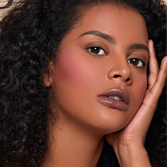 Boobeen Powder Blush Matte Single Color, Pressed Face Makeup Blusher High Pigment for Colorful, Long-wear Glow, Natural Flush Tint for Cheeks