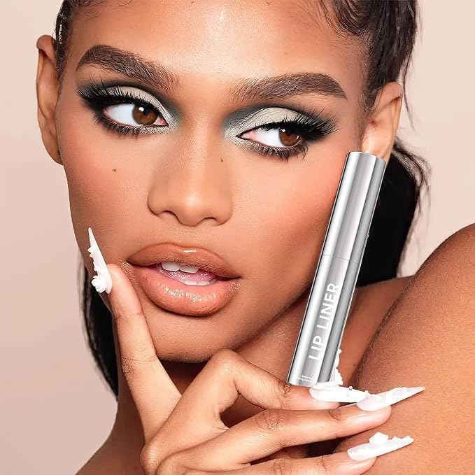 Lip Stain Peel Off, Lip Liner Long-Lasting & Waterproof, Transfer Proof & Plumping, Moisturizing Non-Stick Cup Matte Finish, Nude Color