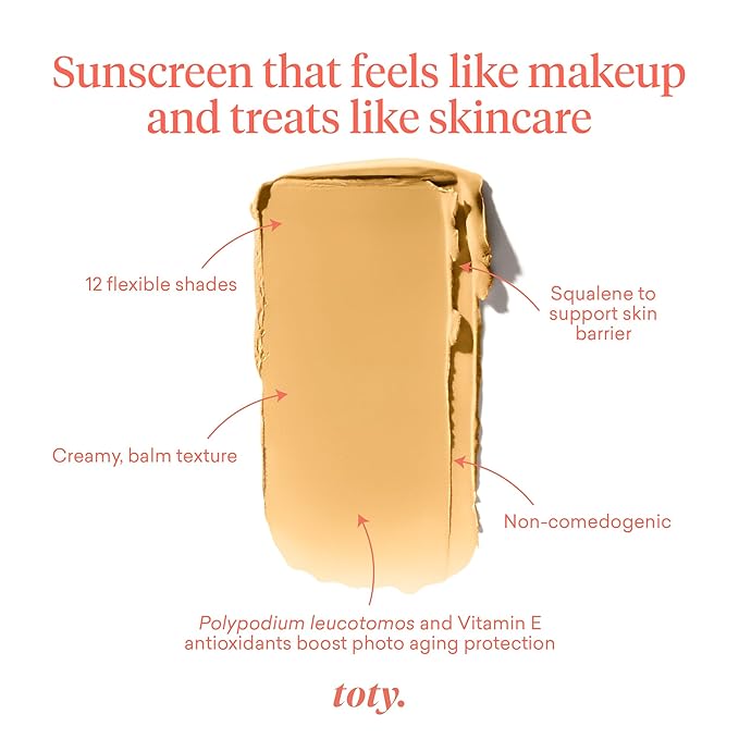 Toty by Sofia Vergara - Ilumina CC Creamy Compact SPF 50+ Mineral Broad Spectrum Sunscreen for Face + Ilumina Brush - CC cream foundation with spf 50 - MAKEUP - 2W Bundle