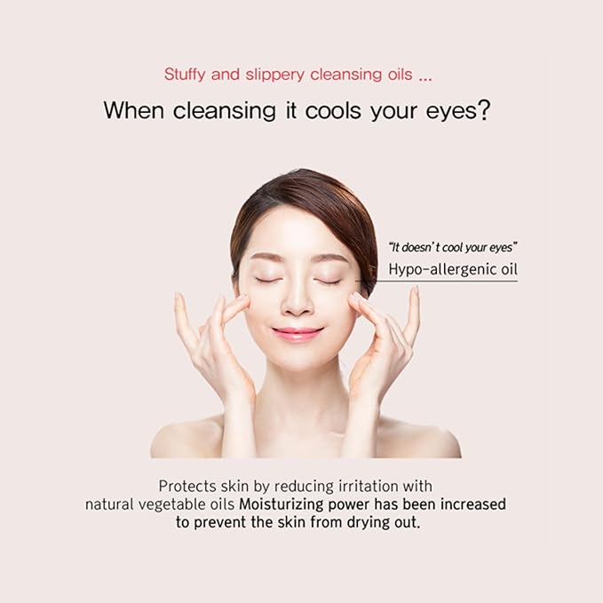 Eggplant Pore Cleansing Oil – 5.07 fl oz (150ml) – Gentle Makeup Remover and Deep Pore Cleanser for Oily and Combination Skin – Korean Skincare with Hydrating and Soothing Properties