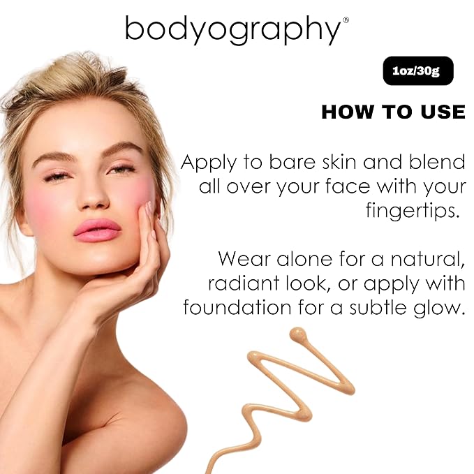 Bodyography Radiant Glow Primer + Niacinamide | Hydrating Makeup Primer with Light-Reflecting Pearls & Hyaluronic Acid | Silicone-Free Face Primer for a Long-Lasting Base