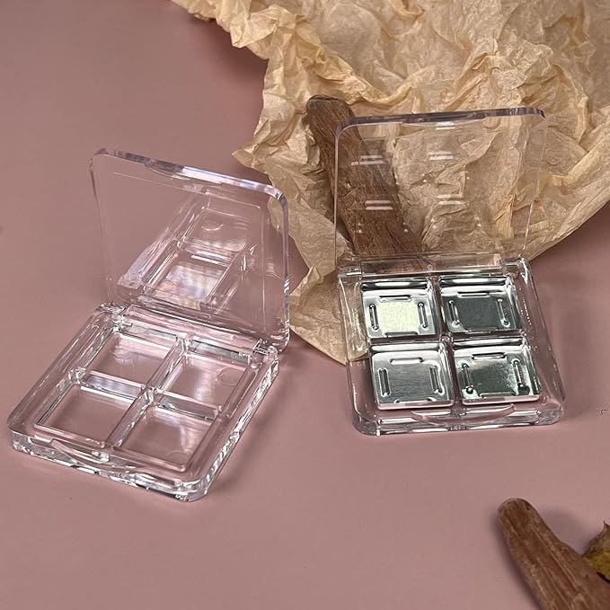 Empty Lipstick Palette, 3 Pieces Empty Makeup Palette Box Eyeshadow Palette Box DIY Eyeshadow Powder Blush Lipstick Palette for Women Daily and Travel Use