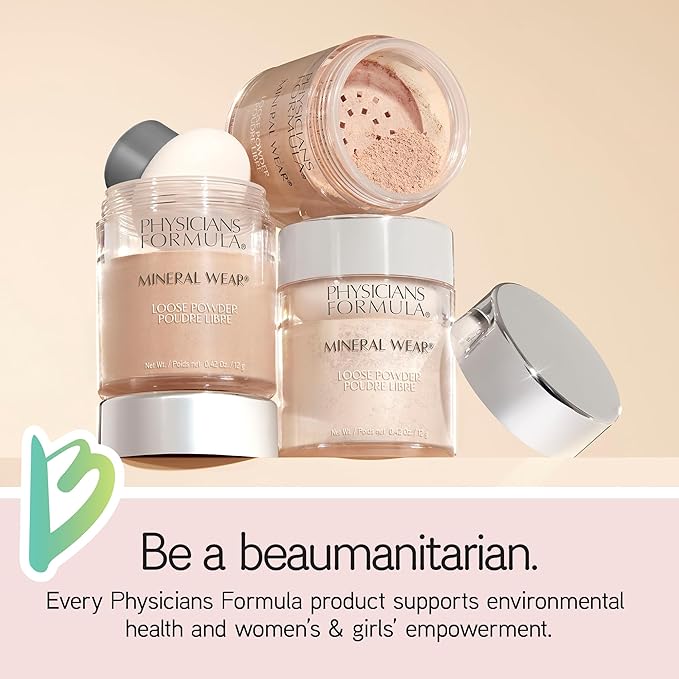 Physicians Formula Mineral Wear Talc-Free Loose Powder Translucent Light, Dermatologist Tested, Clinically Tested