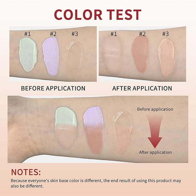 CC Cream, Color Correcting Cream with SPF 25, Even Skin Tone Makeup and Skin Care, Hydrating Serum Coverage Lightweight Foundation, Invisible Pores Concealer (Green, 0)