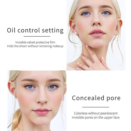 HXLOVE 3PCS Loose Setting Powder - Oil Control, Waterproof Formula for Long-Lasting Matte Finish, Flawless & Shine Look for All Skin Types