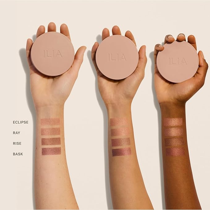 ILIA - Sunshift Cream Bronzer | Non-Comedogenic, Long-Lasting, Vegan, Cruelty-Free | Weightless Bronzer (Bask - Rich Rosy Bronze, 0.27 oz | 7.8 g)