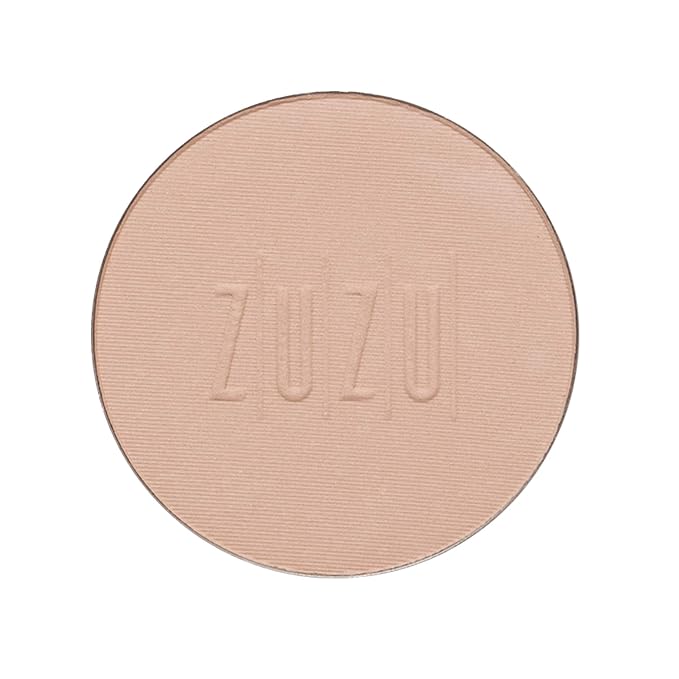 ZUZU LUXE Mineral Powder, Dual Powder Foundation, medium to full coverage, natural finish. Natural, Paraben Free, Vegan, Gluten-free, Cruelty-free, Non GMO, .32 oz. (Refill D -14)