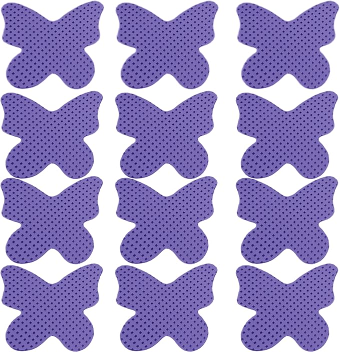 1000 PCS Lint Free Nail Wipes, Lash Glue Eyelash Extension Glue Wipes, Nail Polish Remover for Lash Extension Supplies, Cleaning Pads (Purple, Butterfly Shape)