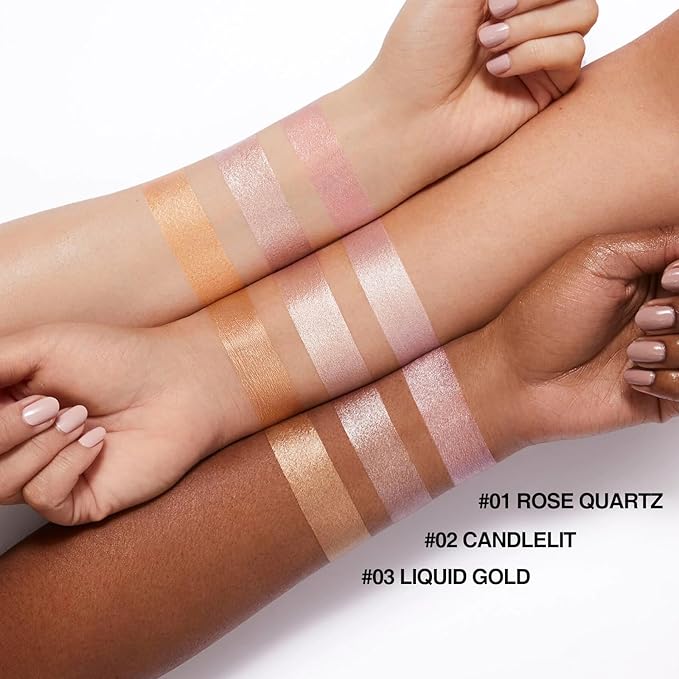 GECOMO Highly Pigmented Liquid Contour - Built-in Sponge Tip Sculpted Complexion Wand Contour Long Lasting Natural Buildable Highlighters Contour Contouring Bronzer 0.17 OZ/5.2ml - 03 LIQUID GOLD