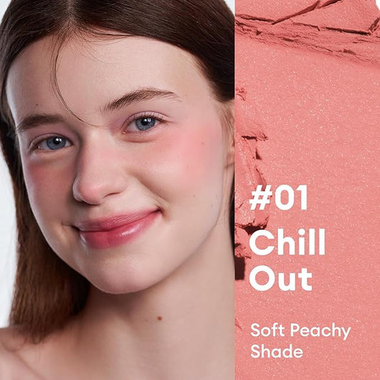 ITY Mood Blush, Creamy Blush Face Makeup,Moisturizing Cheek and Eyes Dual Funtions, Buildable, Matte Finish, Highly Pigment, 0.18 oz (5.2g) in Chill Out