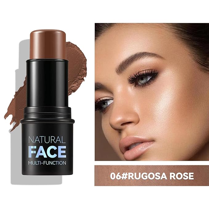 3 Pcs Contour Stick Set Multi Face Makeup Pencil Kit Shades Highlighter Stick Bronzer Stick Blusher Stick Waterproof Long Lasting Contour Stick Smooth Natural Contouring Illuminator