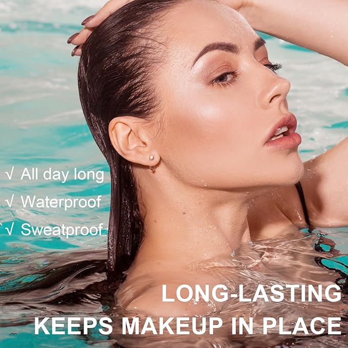 Mineral Sunscreen Setting Powder, SPF 35 Translucent Loose Powder for Face & Scalp, Mineral Brush Powder, Oil Control Natural Matte Finish, Lasting Lightweight Breathable(#04 Pink Complexion)