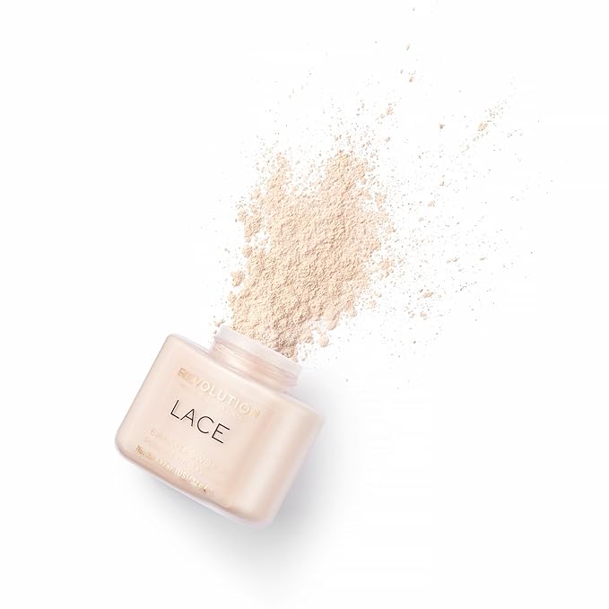 Revolution, Loose Baking Powder, Makeup Setting Powder, Long Lasting Coverage, Mattifies & Reduces Shine, Lace, 1.13 oz