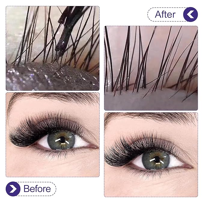 Eyelash Cleanser Concentrate 100ml Professional Lash Shampoo Foaming Cleanser Lash Wash Concentrate for Extensions Lashes with Salon Home Care-Makes 40 Bottles Grape
