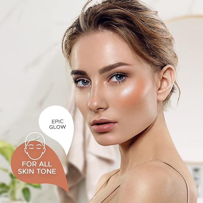 Pressed Highlighter By Give Them Lala- Highly Pigmented Powder Highlighter For Inner Corners, Cheekbones & Lips- Buildable Face Highlighter- Gluten-Free, Cruelty-Free & Vegan, Made In USA (Power)