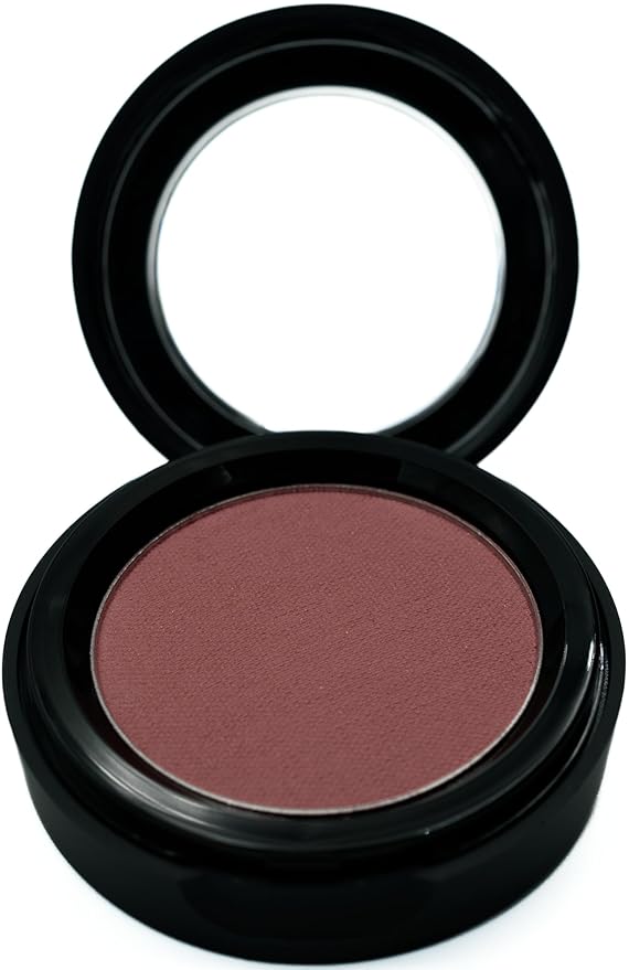 Cabernet Wine Deep Dark Rose Pink Red Vegan Blush Pressed Cheek Color Powder, Talc & Paraben Free, No Animal Testing & Cruelty Free