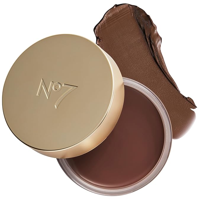 No7 Pro Artist Soft Glow Cream Bronzer - Blendable Cream Makeup with a Lightweight Formula - Customizable Face Makeup for a Natural, Sun-Kissed Glow - Deep (1.26 oz)