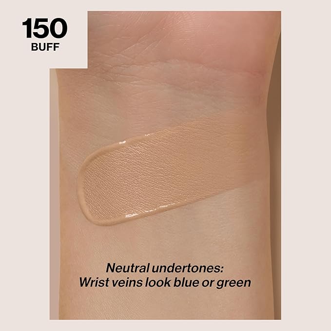 Revlon Liquid Foundation, ColorStay Face Makeup for Normal & Dry Skin, SPF 20, Longwear Medium-Full Coverage with Natural Finish, 150 Buff, 1 Fl Oz