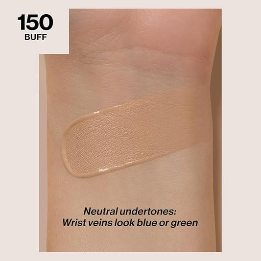 Revlon Liquid Foundation, ColorStay Face Makeup for Normal & Dry Skin, SPF 20, Longwear Medium-Full Coverage with Natural Finish, 150 Buff, 1 Fl Oz