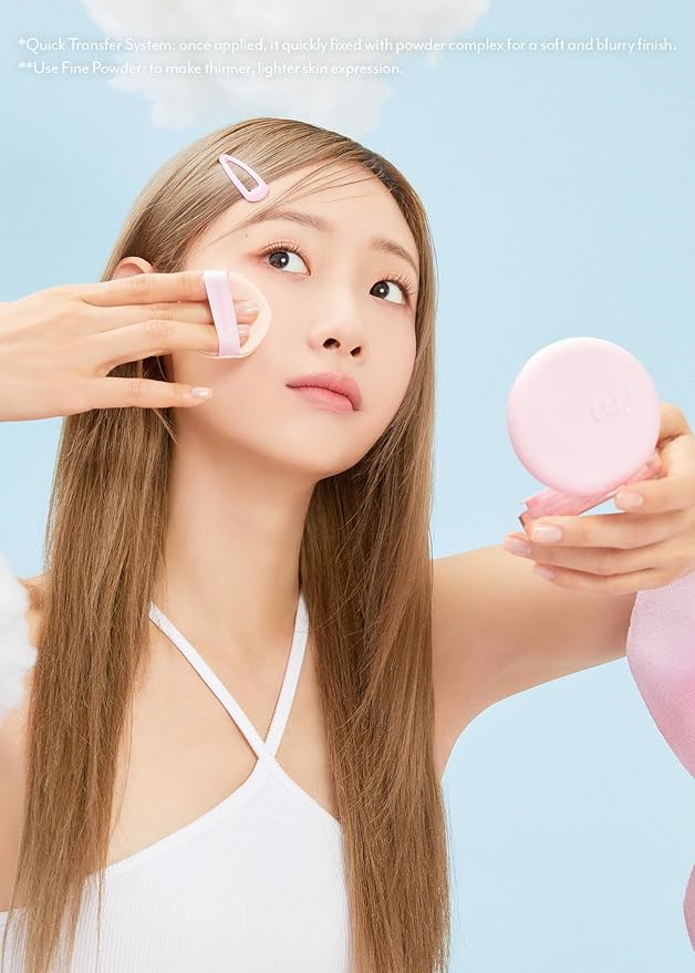 I'M MEME Korean Foundation - Wonder Velvet Cushion 02 Beige | Semi-Matte, Lightweight, High Coverage, Skin Moisturizing, Anti-darkening, Light makeup, Translucent Compact