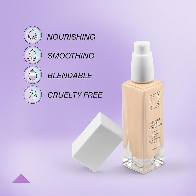 Absolute Cover Foundation #0 | Liquid Medium Coverage Foundation with Natural FInish | Oil-Free Face Makeup | Fairest Shade with Neutral Undertone | 1oz/30ml