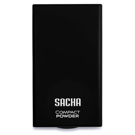 Sacha Buttercup Face Powder Compact. Translucent Powder, Controls Oils & Shine. Pressed Powder for Medium to Dark Skin Tones, 0.45 oz.