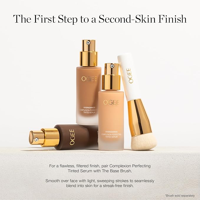 Ogee Complexion Perfecting Liquid Foundation - Lightweight Tinted Moisturizer For Face (Anjou 11.5N - Deep Beige, Golden Undertones) - with Vitamin C & Jojoba Oil - Certified Organic & Made in USA