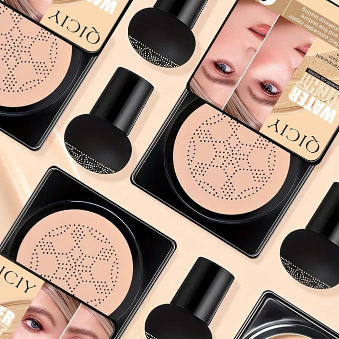 Mushroom Head Air Cushion CC Cream Foundation Makeup Concealer Makeup Base Primer Moisturizing Waterproof Natural Color
