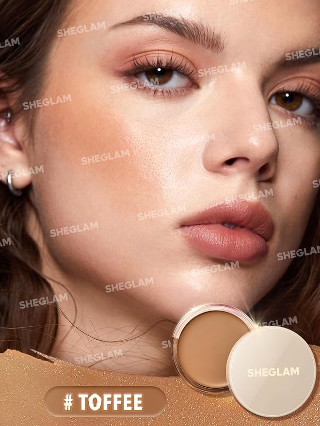 SHEGLAM Silk Haze Cream Bronzer Blendable Cream Makeup with a Lightweight Formula - Customizable Face Makeup for a Natural, Sun-Kissed Glow Long Lasting-Toffee