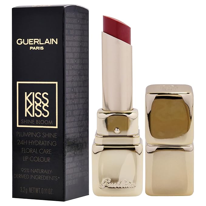 Guerlain Kiss Kiss Shine Bloom Lipstick -119 Floral Nude for Women - 0.11 oz Lipstick