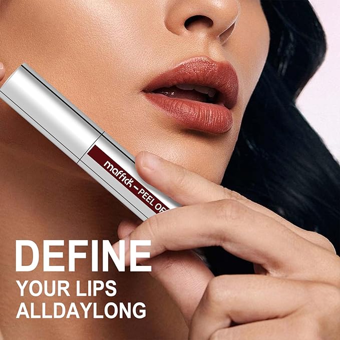 3PCS Lip Liner,Peel Off Lip Liner Tattoo, Peel Off Lip Stain, Long Lasting Lip Stain Peel Off, Infused with Hyaluronic Acid & Vitamin E, Makeup Gift for Women