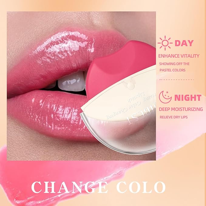 Jolilab 3 Colors Changing Lipstick.Long Lasting Lip Gloss.Lip Balm Tinted Magic Makeup.Magic Temp Color Change Matte Lip Gloss Makeup.0.2oz (02#)