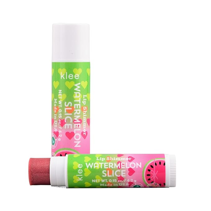 Luna Star Klee Blush and Lip Shimmer Makeup Kit. Gentle and Non-Toxic. Kid-Friendly. Made in USA. (Pink Berry Glow)