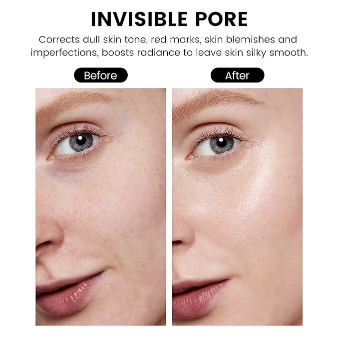 Ownest Pore Primer,Color Correcting Facial Serum,Face Makeup Primer Base,Isolation Cream,Invisible Pore,Moisturizing Essence Concealer Foundation-40G