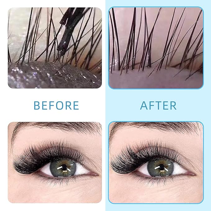 Eyelash Cleanser Concentrate 60ml Unscented Professional Lash Shampoo Foaming Cleanser DIY Wash for Extensions Lashes with Salon Home Care-Makes 6 Bottles