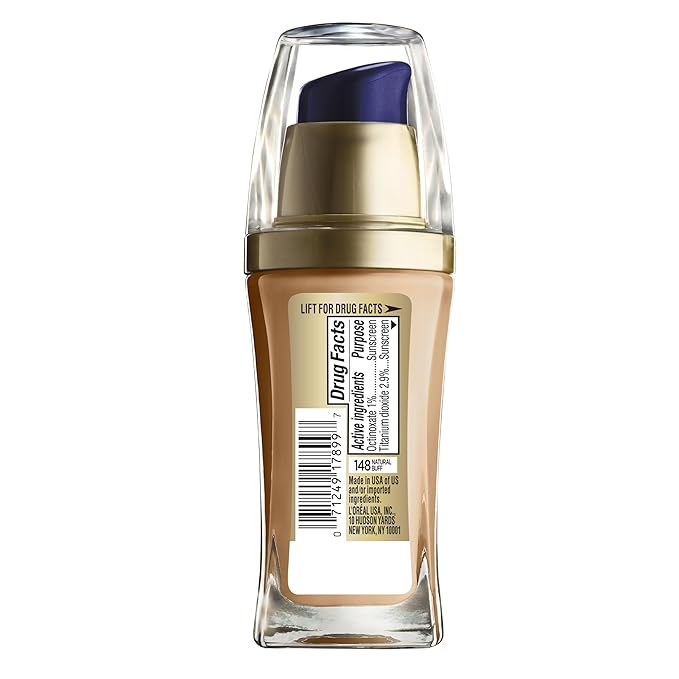 L'Oreal Paris Visible Lift Serum Absolute Foundation, Natural Buff 1 Ounce