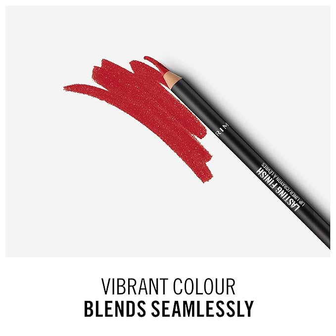 Rimmel Lasting Finish 8HR Lip Liner, 505 Red Dynamite, Pack of 1 (Pack of 2)