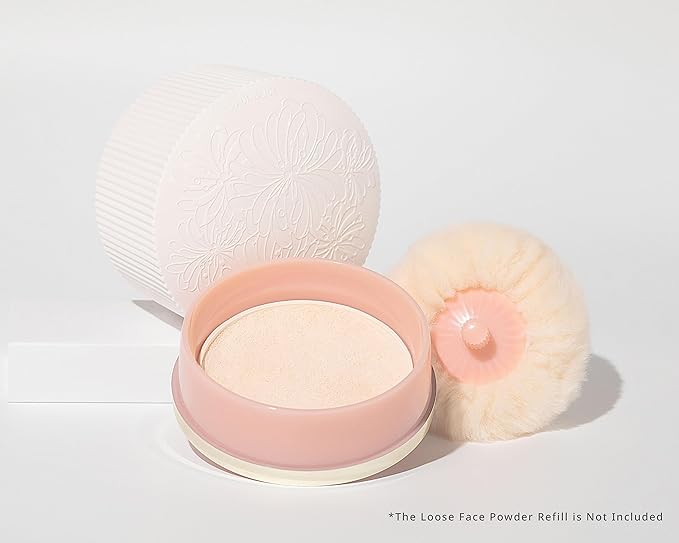 Paul & Joe Loose Powder Box + Puff - Refill Sold Separately, All-Day Lightweight Powder, Translucent Skin, Covers Pores, Absorbs Excessive Sebum, Creates Airy and Velvety Skin