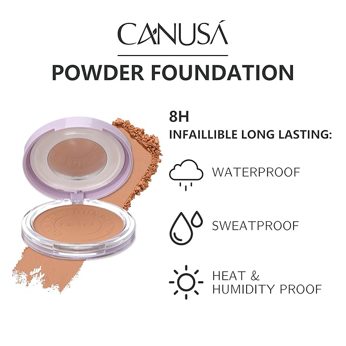 POWDER FOUNDATION soft-focus formula, fine pores, and long-las ting, makeup setting (D, ONE SIZE)