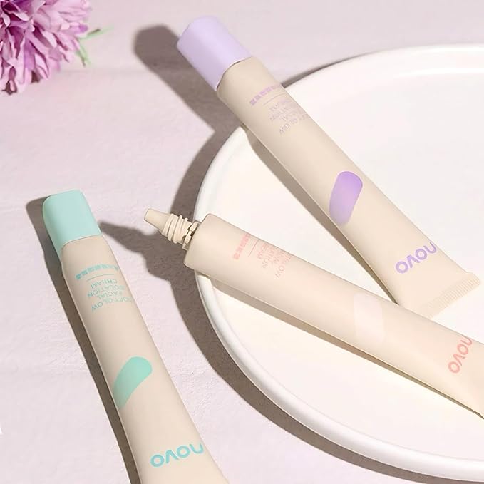 Novo Soft Glow Primer - Hydrating & Mattifying Makeup Base, Brightening, Oil Control, Flawless Skin, Lightweight, Nourishing Ingredients, All-in-One Primer for Smooth & Radiant Finish