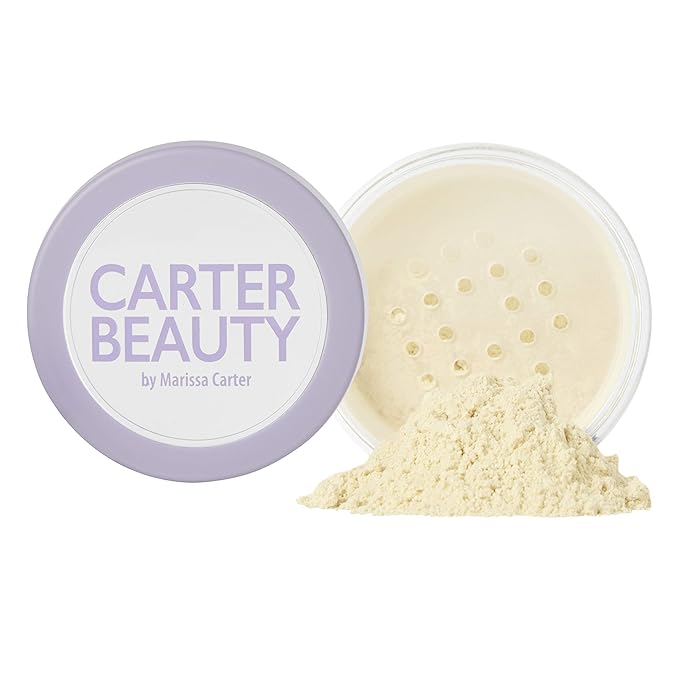 Carter Beauty By Marissa Carter Setting Standards Baking Powder - Vegan - Mattifies The Skin And Evens Out The Complexion- Used To Set Makeup And Cover Blemishes - Banana - 0.3 Oz