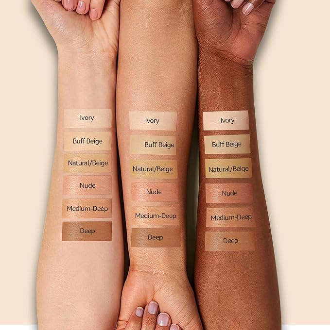 Air Cushion CC Cream - Mushroom Head BB Cream Foundation Makeup Moisturizing Concealer Long-Lasting, Cushion Foundation Full Coverage Self Adjusting for Mature Skin & All Skin Types (Deep)