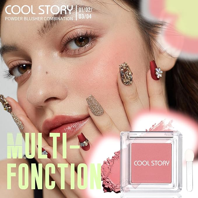 2 Color Cream Face Blush for Cheeks Pallete Women Makeup (4 Colors)