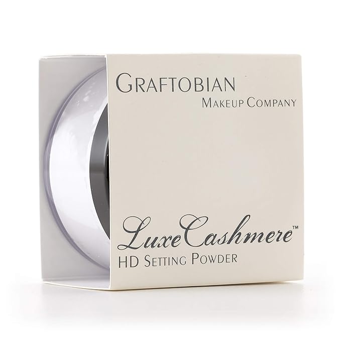 Graftobian HD LuceCashmere Setting Powder (0.7 oz) - No FlashBack, Matte, Silky Smooth Finish (Coconut Cream Pie, .7 oz)