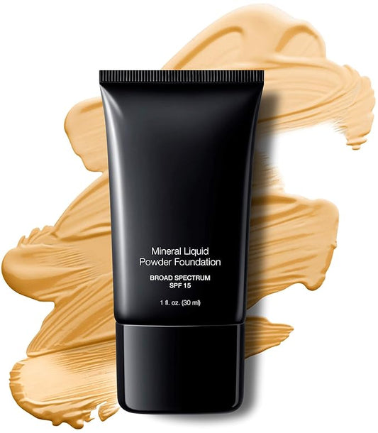 Jolie Mineral Liquid Powder Foundation SPF 15 1 Fl. Oz. Hypoallergenic - For All Skin Types (Vanilla Cream)