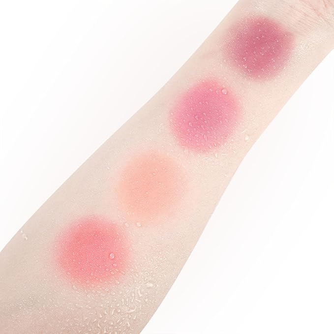 UCANBE Matte Cream-To-Powder Blush Makeup Palette, Highly Pigmented Lightweight Blush for Cheek and Eye, Blendable Flawless Velvety Coverage Face Blushes Make up 0.25 Ounce, Carrot