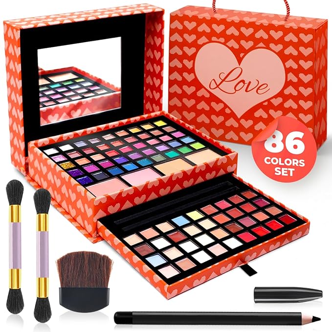 Flower All In One Makeup Kit for Teens and Women & Toysical 2-Tier Makeup for Teens