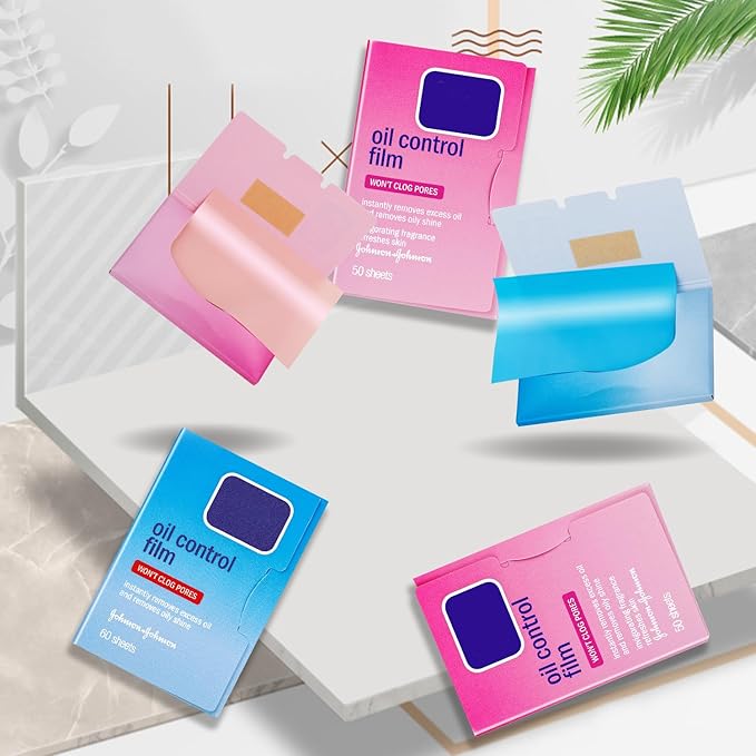 3 Packs Oil Blotting Sheets for Face (170 Sheets) - Oil Absorbing Blotting Papers for Oily Skin, Makeup-Friendly & Portable Oil Wipes