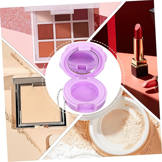4Pcs Refillable Empty Eyeshadow and Lipstick Cases Versatile Makeup Containers for Depotting Cosmetics for Women and Girls